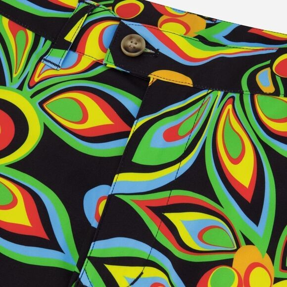 Loudmouth Bermuda Golf Shorts - Shagadelic  Black - Picture 2 of 13